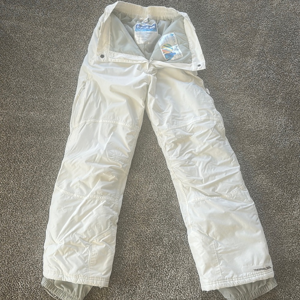 Trespass white ski-pants snowboarding pants